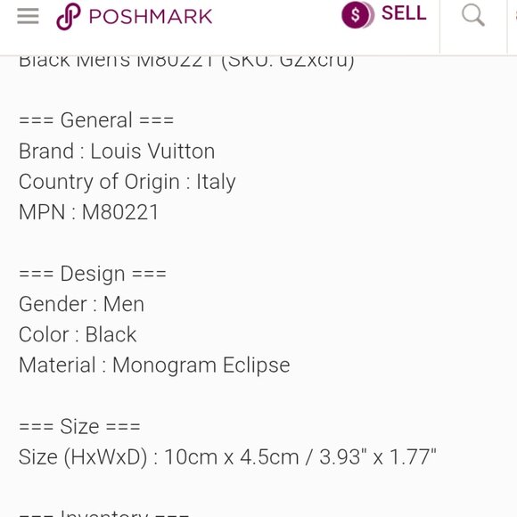 Louis Vuitton Trunk key chain monogram eclipse - Picture 5 of 5